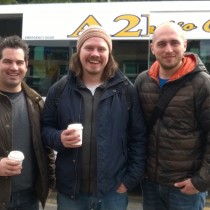 Anthony, Sean and Darion on their way to the farm