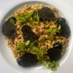 Pearl barley risotto of grouse with black truffle